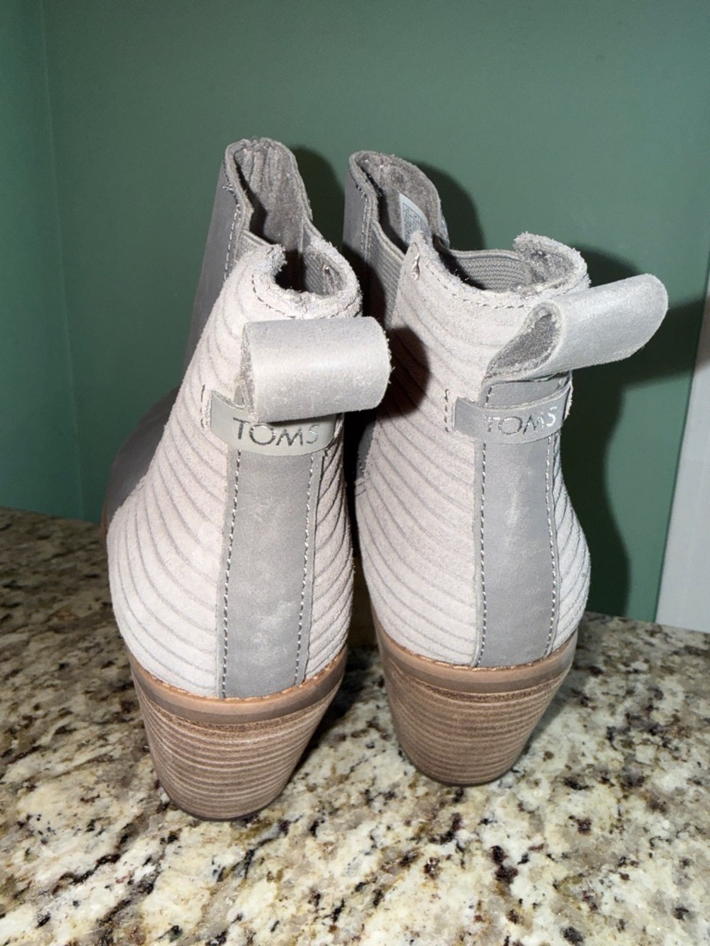 TOMS Everly Ankle Heel Bootie in Cement Grey **NWOBox - Picture 6 of 7